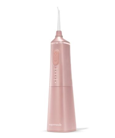 Supersmile Professional Zina Water Flosser Rechargeable Cordless Teeth and Gum Flosser Rose Gold