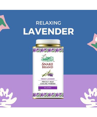 SNAKE BRAND Prickly Heat Cooling Body Powder 140g (Relaxing Lavender Pack of 2) Relaxing Lavender 140 g (Pack of 1) - Buy Online on GoSupps.com