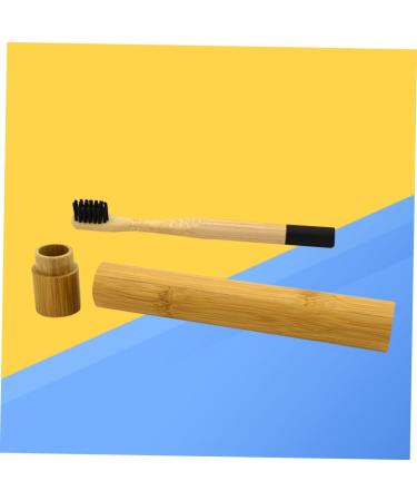 STOBAZA Bamboo Toothbrush Eco-Friendly Wooden Toothbrush with Soft Bristles | Pack of 1 | Sustainable Oral Care - Buy Online on GoSupps.com