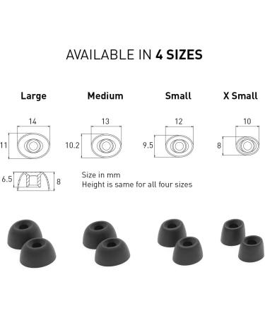 Eartune Fidelity U Ellipse-Shape Silicone Tips - Medium Size | 3 Pairs - Buy Online on GoSupps.com