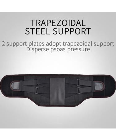Jalzdieod Thermal Waist Belt Lumbar Support Belt Self Heating Steel Waist Belt for Lumbar Disc Herniation Strain Pain Relief(XL) - Buy Online on GoSupps.com