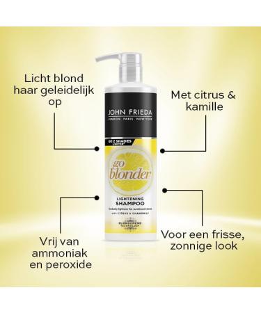 Blonde Hair Citrus Shampoo 500ml - Brighten & Lighten with Citrus Infusion (1 Pack) - Buy Online on GoSupps.com