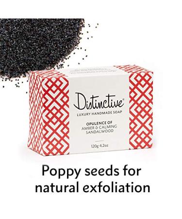 Luxury Handmade Soap - Natural Amber & Sandalwood Bar | Palm Oil Free Plastic Free Cruelty Free - Buy Online on GoSupps.com