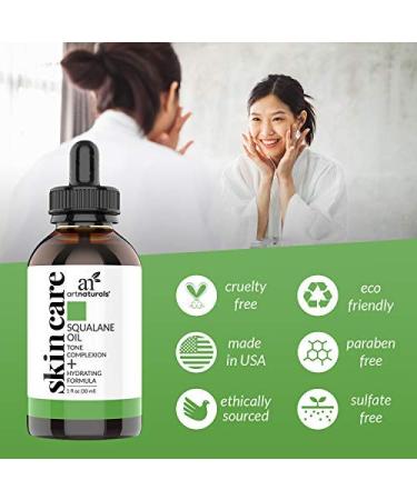 Artnaturals Squalane Oil 1 fl oz - Hydrating & Lightweight Facial Oil for All Skin Types - Buy Online on GoSupps.com