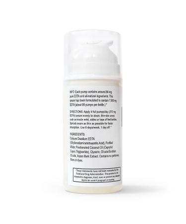 EZDtox Cream - Heavy Metal EDTA Detox - 1 Month Supply - 3.5oz Pump - Buy Online on GoSupps.com