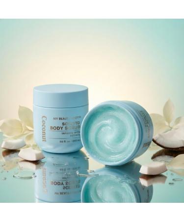 My Beauty Spot Scented Body Scrub for Women - Coconut Scented Body Scrub Natural Exfoliating Body Scrub Skin Exfoliator Infused with Retinol Romoves Dead Skin From Body - Large 500 ml. - Buy Online on GoSupps.com
