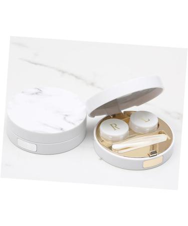 Healeved 3 STK Contact Lens Container - Marbling Storage Box & Tweezers for Travel - Sweet Lens Case - International Shipping - Buy Online on GoSupps.com