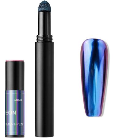 Roseflower 6 Sticks Air Cushion Chrome Powder Pencil - Holographic Nail Decoration for DIY Art | Shiny Metallic Mirror Effect Manicure Tool - Buy Online on GoSupps.com