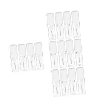 Healeved 16 Pcs Eyelash Raincoat Mascara Eyebrow Setting Liquid Brow Fixing Gel Clear Setting Gel Plastic 1 g (Pack of 1) As Shownx4pcs