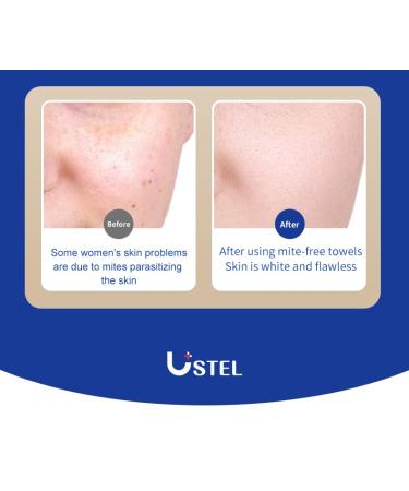 USTEL Soft Dry Wipes - 100% Biobased Disposable Face Towel for Sensitive Skin Baby Care & Makeup Removal - 60 Count Pack - Buy Online on GoSupps.com
