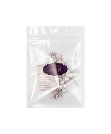 Frcolor Bridal Hair Comb | Simulated Pearl Wedding Hair Accessories in Rose Gold - Perfect for Brides - Buy Online on GoSupps.com