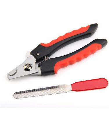 PSGS Professional Pet Dog Nail Clipper Cutter Stainless Steel Grooming Trimmer Scissors Clippers for Animals Cats with Lock 2 Sizes (Color : Black Size : 16cm) 16cm Black - Buy Online on GoSupps.com