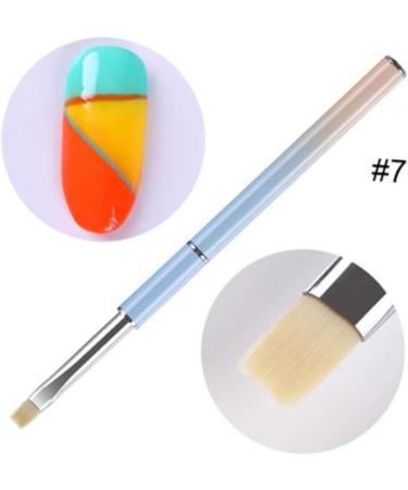 Healeved Nail Flower Uv Gel Nail Art Pen Gradient Tools Nail Art Brush Rhinestone Tool Equipment Metal Rod Tools Dot Pen Nail Stamping Tool Draw Flowers Nail Brush Manicure Liner Size 7 As Shown - Buy Online on GoSupps.com