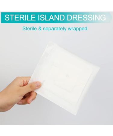 Feeding Tube Adhesive Wound Dressing - 4"x4" Bandage for PEG GJ & Supra-Pubic Incisions | Pack of 10 - Buy Online on GoSupps.com