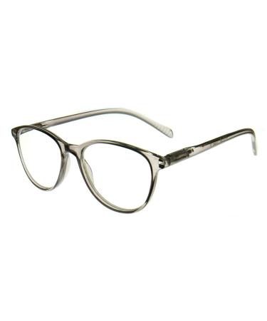 Tek Spex 8001 Women's Dual-Focus Progressive No-Line Reading Glasses +1.00 / +3.00 Grey