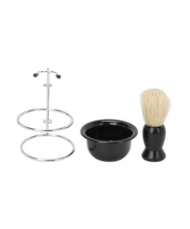 Professional Beard Shaving Brush Kit - 3 Piece Nylon Brush & Stand for Travel | Best Facial Care - Buy Online on GoSupps.com