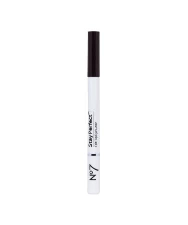 No7 Stay Precise Felt Tip Eye Liner - Brown - Precision Tip Liquid Eyeliner Ideal for Cat Eye Look - Easy to Use  Long Lasting Eyeliners for Women (1.6g)