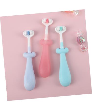 Minkissy 3-Pack Children's Toothbrush Set - Soft Bristle Baby Toothbrushes for Toddlers with TPE Fur Decor - Buy Online on GoSupps.com