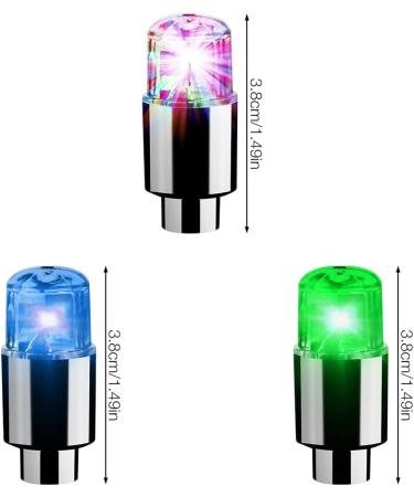 Naveso Bright Valve Caps - 12 PC Bike Tire Lighting Accessories with Intelligent Sensors for Cars & Motorcycles - Buy Online on GoSupps.com