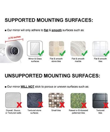 Fogless Shower Mirror for Shaving with Razor Hook | Anti-Fog Bathroom Mirror | 360 Swivel | Shatterproof | Travel Friendly - Buy Online on GoSupps.com