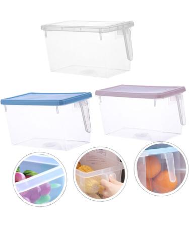 Alipis 3pcs Lidded Drawer Kitchen Fresh Side Refrigerator Sealing Container Keeping Freshness Rectangular 1 - Buy Online on GoSupps.com