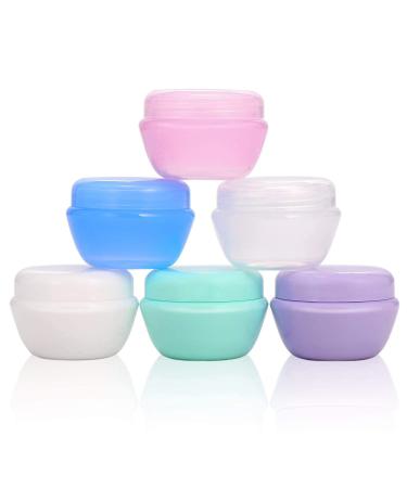VEAIDE Travel Accessories Toiletry Containers, 1 oz Plastic Little Jars for Creams, Compact Travel Size Containers with Leak proof Lids for Face Hand Body Cream (6 Pieces) - Buy Online on GoSupps.com