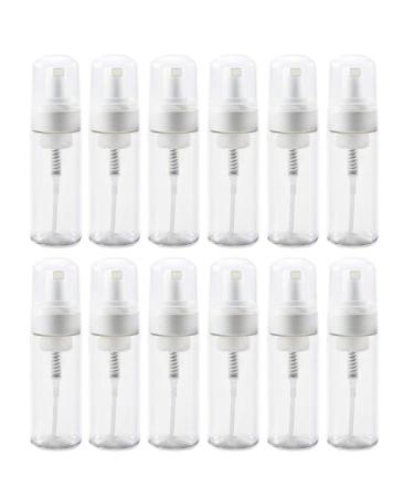 Mini Foaming Dispensers for Castile Liquid Soap 50ml (1.7 oz) - Pack of 12 12 Count (Pack of 1)