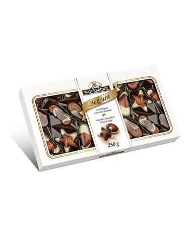 Waterbridge Belgian Seashells Chocolate Gift Box - 250g - Box of Chocolate - Snacks for Adults & Treats - Assorted Chocolate Box - Chocolate Gift