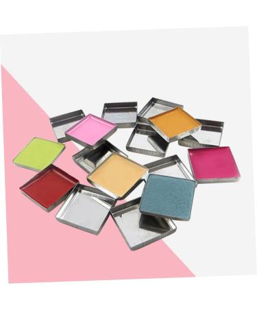 Beavorty 56pcs metal pans for eyeshadow empty pans for eyeshadow empty eyeshadow tin pan iron plate medium Silver - Buy Online on GoSupps.com