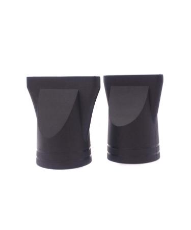Non-general type 2 PCS Diameter 1.65-1.8 Inch Professional Black Plastic Hair Dryer Narrow Concentrator Nozzle