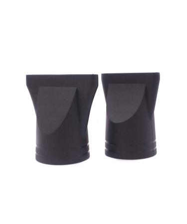 Professional hair dryer nozzle made of plastic replacement concentrator narrow flat hairdresser styling tool suitable for outside diameter 4.5 4.6 cm black 2 pieces - Buy Online on GoSupps.com