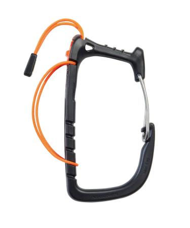Petzl CARITOOL EVO Tool Holder - Universal Ice Screw Holder Adaptable to Any Harness, for Ice Climbing or Mountaineering Gear Black