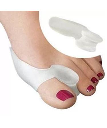 hwiionne Corrector Gel Toe Separator Toe Separator Straightener Toe Separator Hallux Valgus (1 Pair)