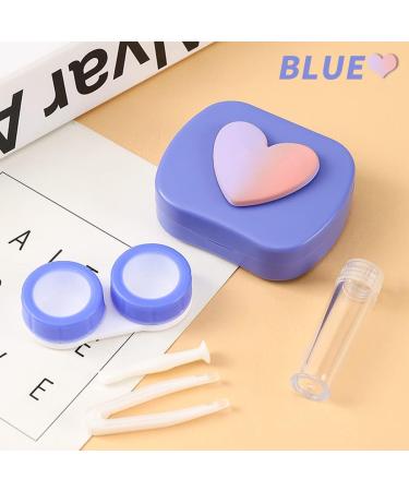 iGeyzoe Cute Love Contact Lens Case (Blue-Green) - Stylish & Functional International Shipping - Buy Online on GoSupps.com