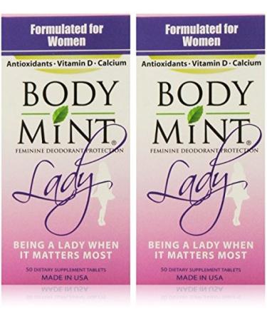 Body Mint Lady for Feminine Deodorant Protection (2 Pack)