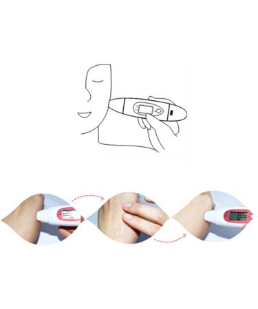 Ipetboom 2pcs 3 1 Facial Moisture Meter Facial Moisture Oil Meter Sensor Test Pen Triple 13.5X2 CMx2pcs Pink+whitex2pcs - Buy Online on GoSupps.com