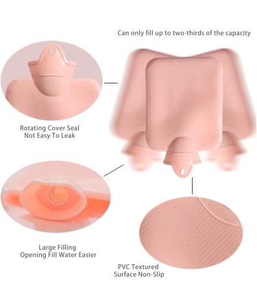 Joiba 1L Hot Water Bottle - Outlet-Proof Rubber Heat Bottle with Soft Cover & Removable Interior | Ideal Hand Warmer for Pain Relief - Blue Shark Design - Buy Online on GoSupps.com