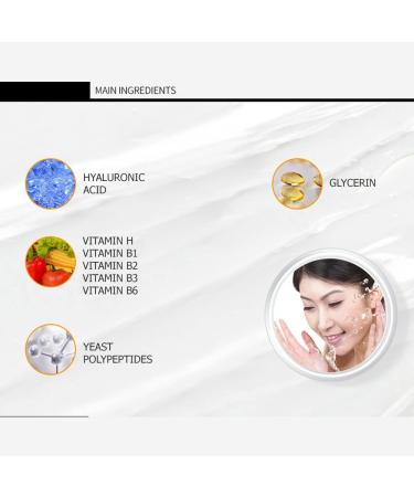 BIOAQUA Facial Cleansing Milk Cleanser V7 Deep Hydration Moisturizing Smooth Seven Vitamins Effect 100g/ 3.53oz - Buy Online on GoSupps.com