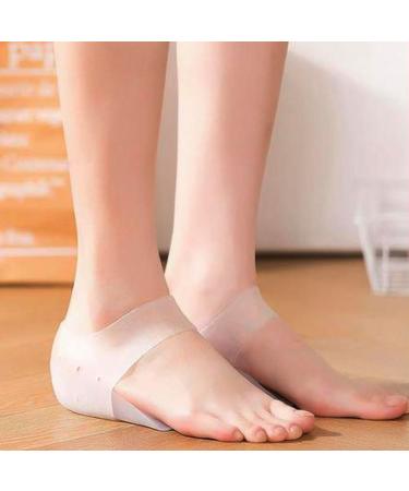 Height Increase Gel Heel Cups - Invisible Shoe Inserts & Arch Support Heel Pads for Comfort - Elevate 1.5CM - Buy Online on GoSupps.com