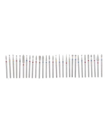 Russian Manicure Drill Bits Set - 30Pcs Diamond Grinding Head Burr Set for Manicure Pedicure Tools - Buy Online on GoSupps.com