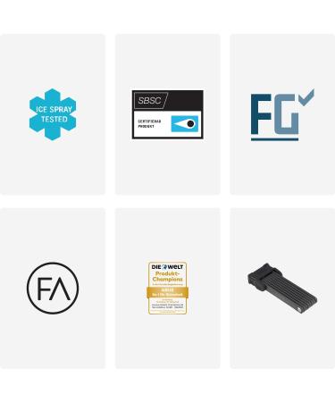 Buy Abus Bordo 6000K Folding Lock - 120 cm Bicycle Lock with SH Holder | Xplus Cylinder & High Security Level 10 - International Shipping Available - Buy Online on GoSupps.com