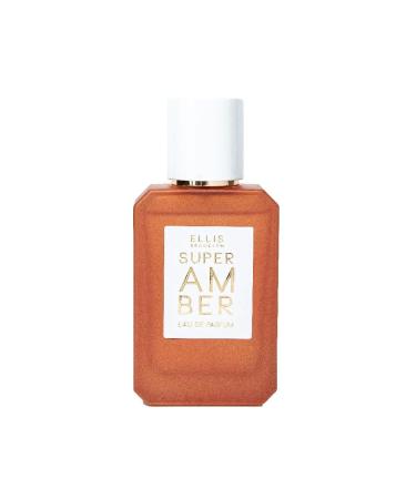 Ellis Brooklyn SUPER AMBER Eau De Parfum - Woodsy Musk Perfume For Women with Amber Vanilla Cedarwood & Musk Vegan Perfume Made In The USA SUPER AMBER 1.7 Fl Oz (Pack of 1)