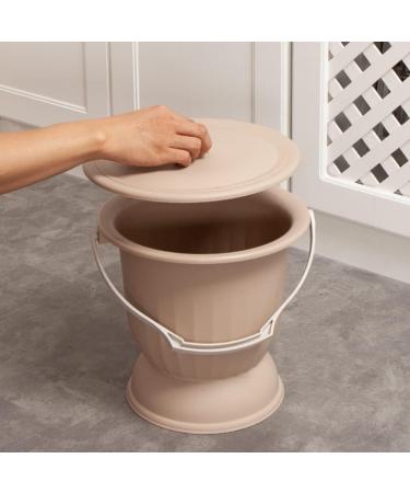 Cabilock Nach Pot with Lid - Portable Unisex Toilet for Kids & Adults | Travel & Home Use | 27.5 x 25.8 cm - Buy Online on GoSupps.com