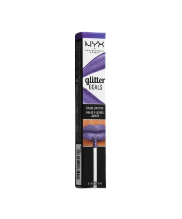 NYX Glitter Goals Liquid Lipstick - Amethyst Vibes (Purple Glitter) 0.10 oz - Pack of 1 - Buy Online on GoSupps.com