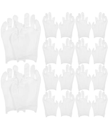 PATKAW Moisturizing Gloves Overnight 12 Pairs Fingerless Cotton Gloves for Dry Hands White Cotton Gloves for Men Women Washable Spa Cotton Inspection Gloves