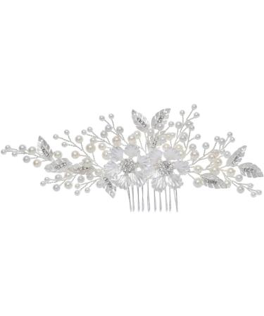 Ipetboom Hair Comb for Bride Easy to Use Hair Comb Artificial Flower Hair Comb Bride Headpieces for Wedding For Girl Friends Wedding Hair Comb Bridal Headwear Accessories Manual - Buy Online on GoSupps.com
