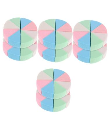 Angoily 8 Sets Triangular Sponge Puff Face Puff Makeup Tool Girls Makeup Puff Lady Tools Make up Sponge Mineral Puff Body Puff Powder Puff Wedge Makeup Sponge Emulsion Dry Puff Wet and Dry