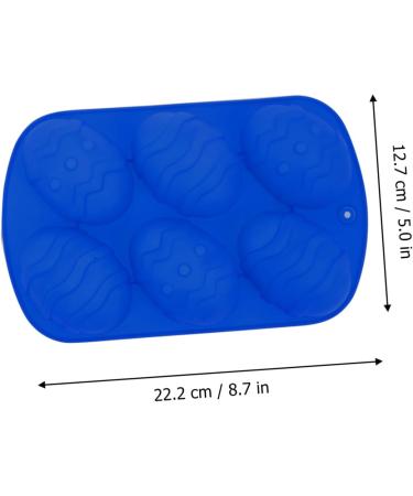 Cabilock Silicone Mold 6 Pcs Six Egg Mold Silicone Molds Capacillos para Cupcake Easter Egg Shaped Molds Chocolate Mold 22.2X12.7CMx3pcs Bluex3pcs - Buy Online on GoSupps.com