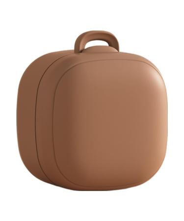 Silicone Pacifier Case Protective Cover - Portable Silicone Pacifier Case Dustproof for Travel Outdoor Brown