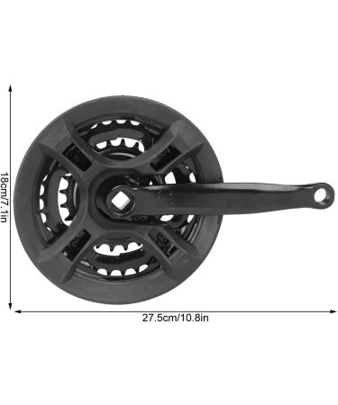 High Carbon Steel Bike Crankset 24-34-42T with Chains Cover for Mountain Bike - 42/34/24 Crankset - Buy Online on GoSupps.com